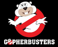 The logo for gopherbusters